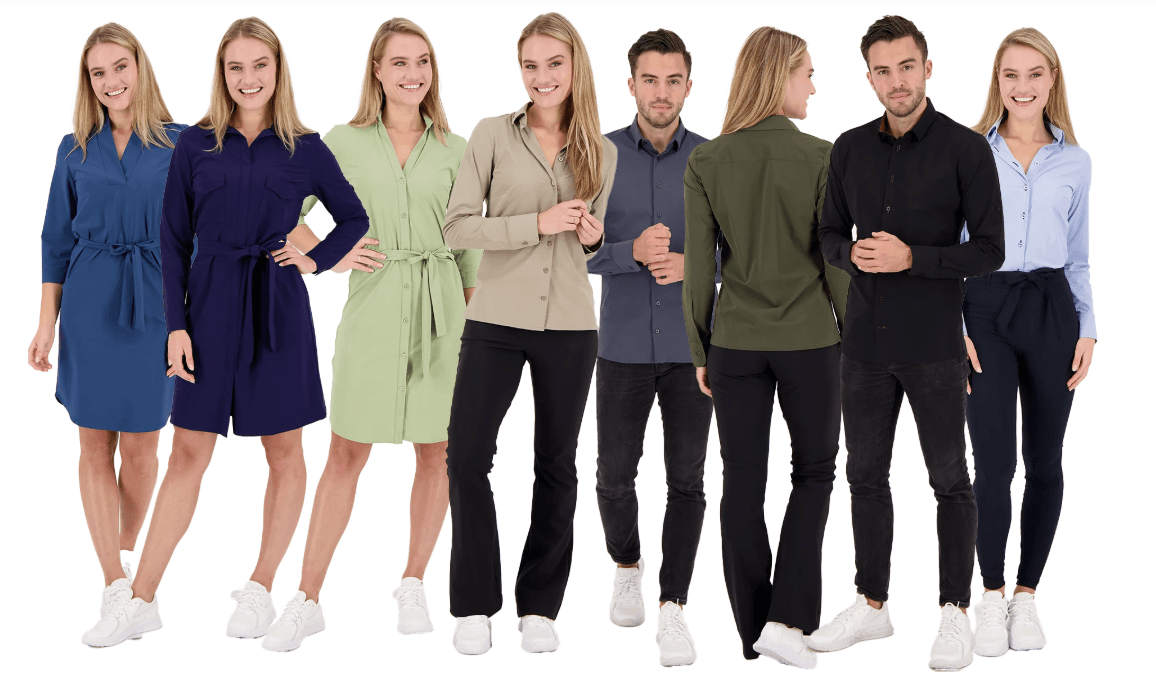 travelkleding alle soorten kleuren